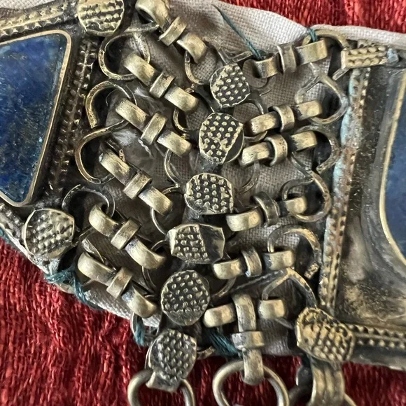 *Vintage* Middle Eastern Lapis Chocker - Picture 7 of 12
